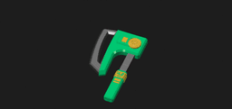 Zeo IV Green Ranger Power Hatchet 3d model