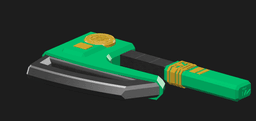 Zeo IV Green Ranger Power Hatchet 3d model