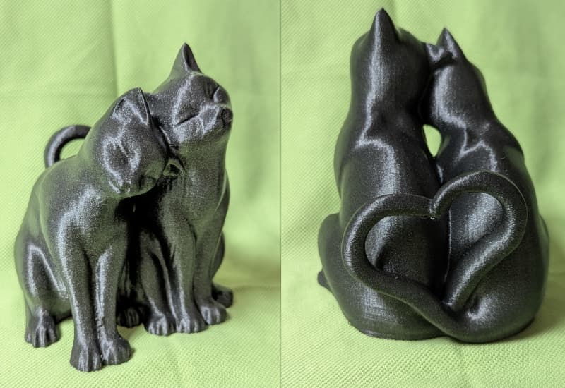 Nice model, thanks for sharing for free. I used variable layer height and Eryone glitter black on this. Will make another using fuzzy skin.