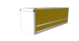 Dry Van Bed With Side Door – 24 Ft (1:87 Scale) - Box Truck 3d model