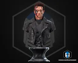 T-800 Arnold Bust - 3D Print Files 3d model
