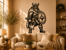 Viking Warrior Wall Art Decor.stl 3d model