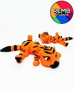 Flexi Tiger | Articulated Tiger no Support 3d model