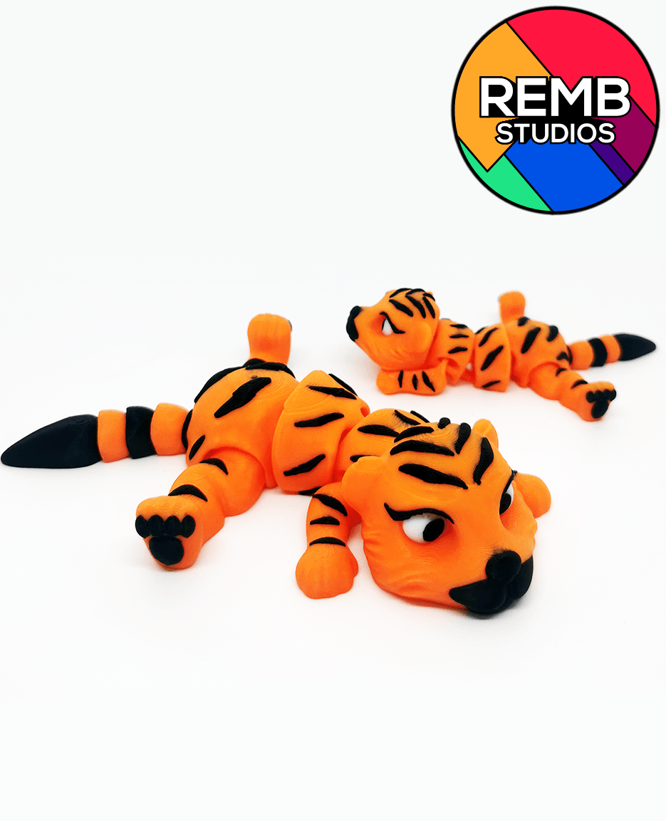 Flexi Tiger | Articulated Tiger no Support 3d model
