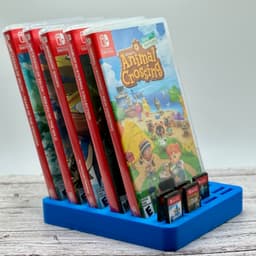 Tilted Switch Game Case Holder 3d model