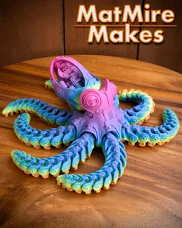 Robo Octopus - Articulated Figure 3d model