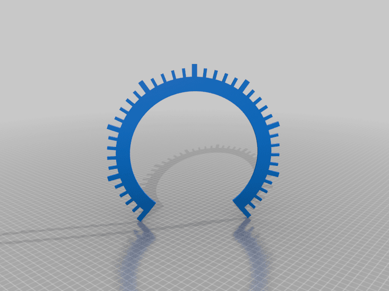 7° skala for analog insstrument 3d model