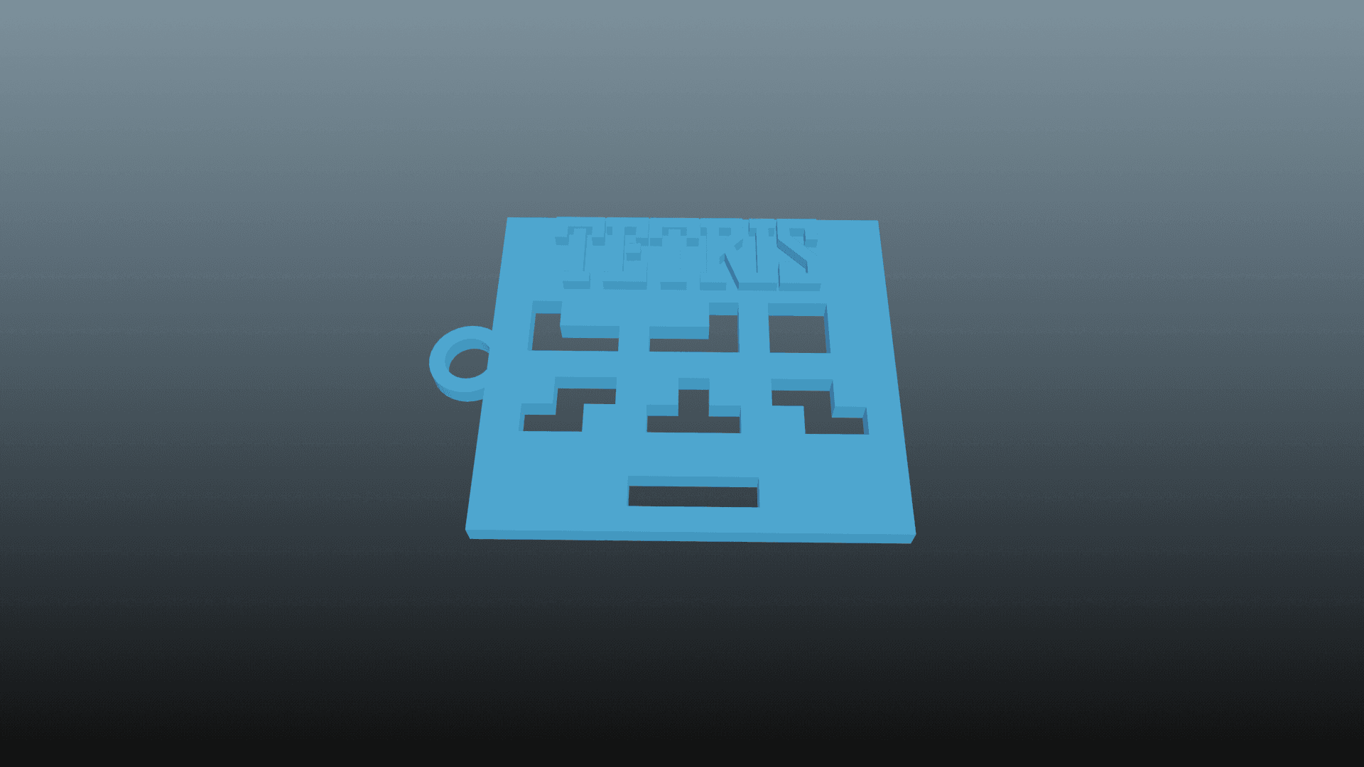 Tetris Keychain 3d model