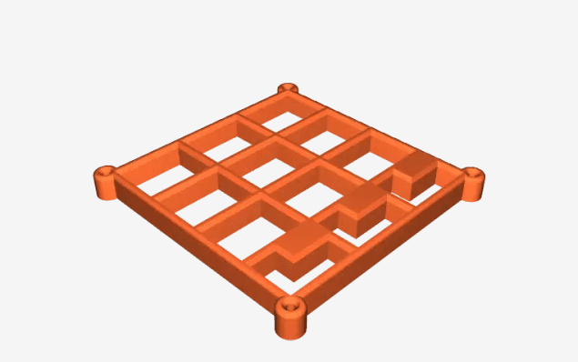 Ortur Accessory - Riser grid holder 3d model