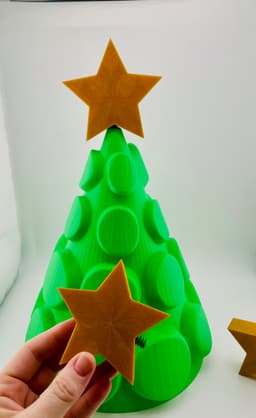 Christmas Tree Decor with Multiple Toppers 3d model