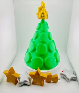 Christmas Tree Decor with Multiple Toppers 3d model