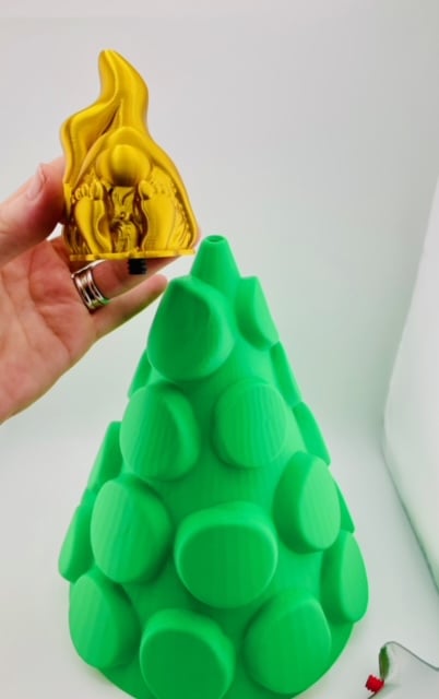 Christmas Tree Decor with Multiple Toppers 3d model