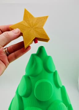 Christmas Tree Decor with Multiple Toppers 3d model