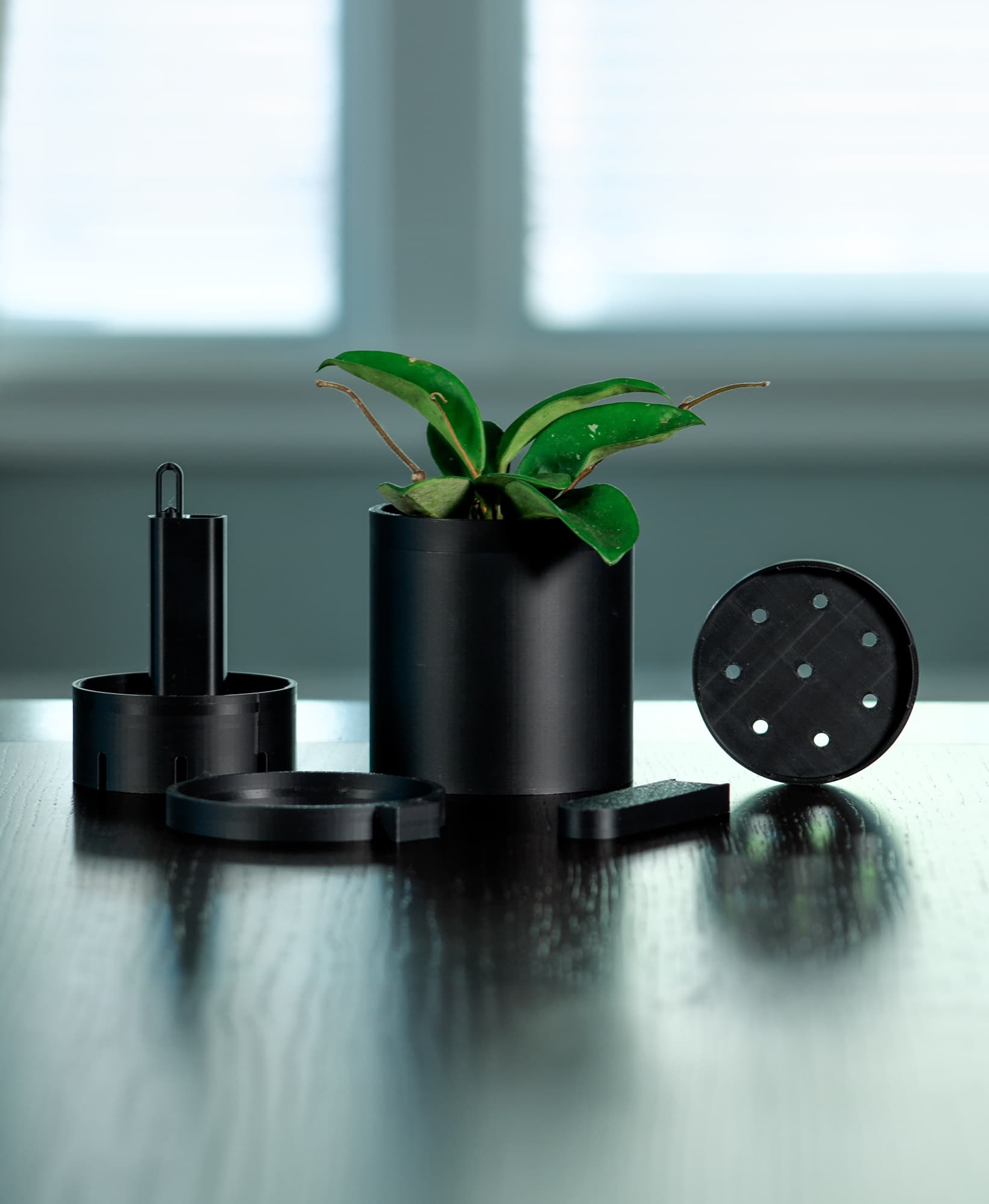 Classic Round Modular Planter 3d model