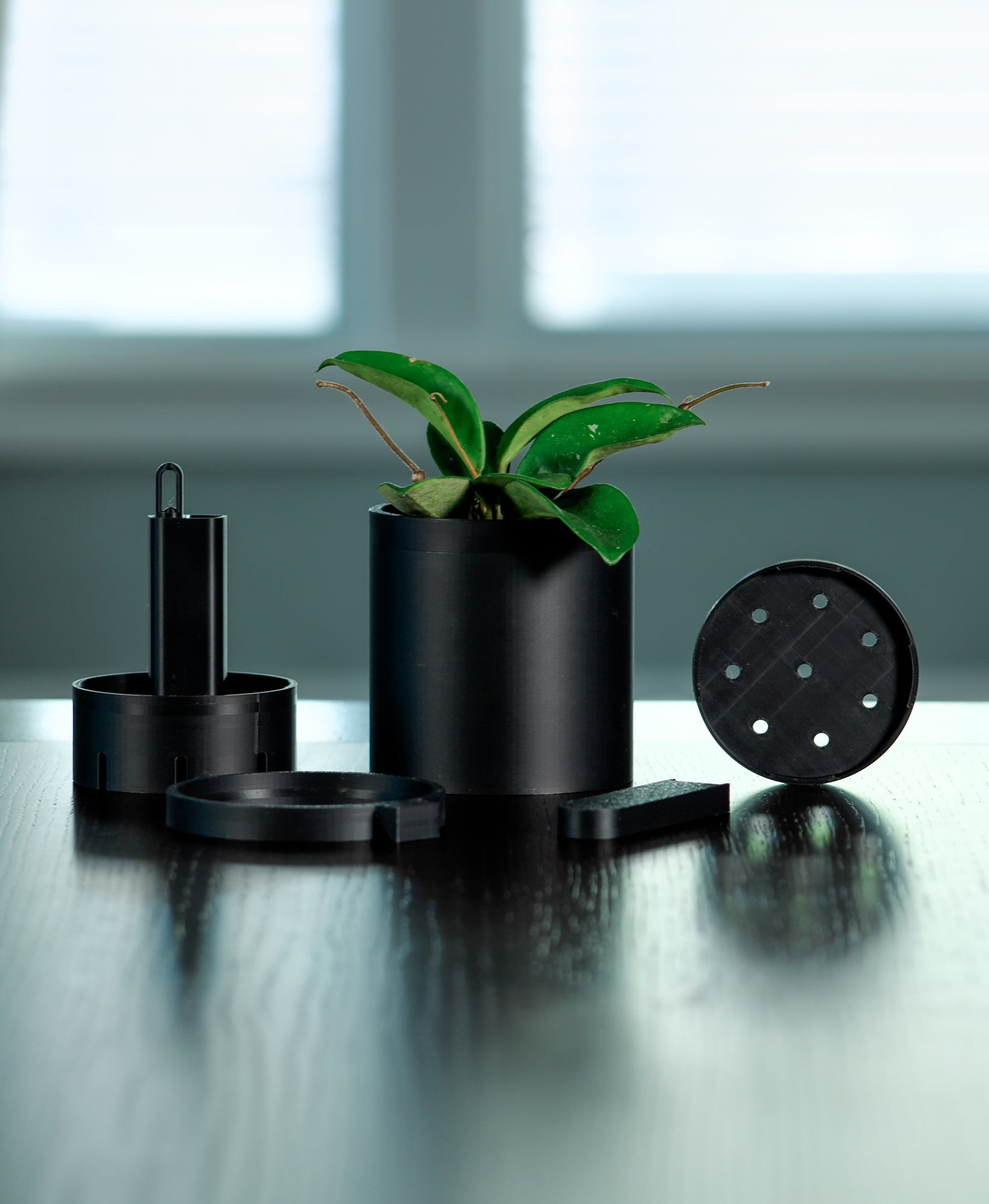 Classic Round Modular Planter 3d model