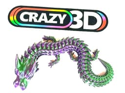 Ultra articulated Dragon - Huge 430mm 3d model
