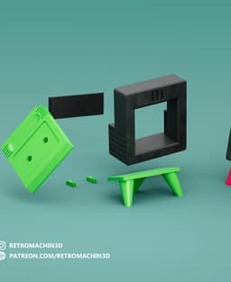 GB Cartridge Frame (No support, 3MF included) 3d model