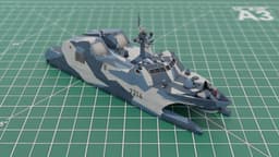 Type022 Houbei Class Chinese Navy Missile Boat 3d model