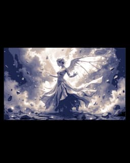 A showing of true power - Archangel revealing herself - Wall Art - Christmas Gift Idea 3d model