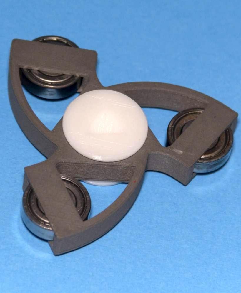 Vortex Fidget Spinner (Embedded Bearings) 3d model