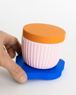Chunky Puddle Drip Tray // 100mm 3d model