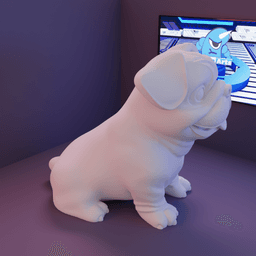 Cao Buldogue.stl 3d model
