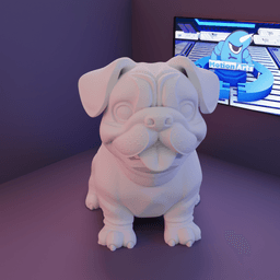 Cao Buldogue.stl 3d model