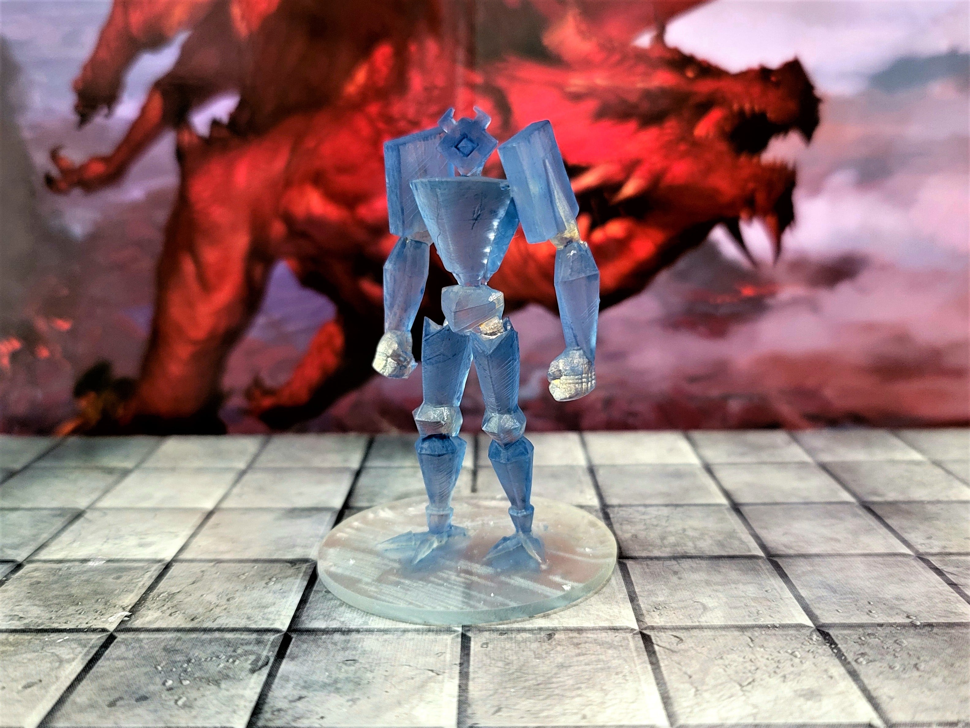 Gem Golem - Gem Golem - 3d print - D&D - 3d model