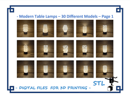 Modern Table Lamps – 30 Different Models 3d model