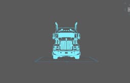 Truck - American Truck Wall Art 3d model