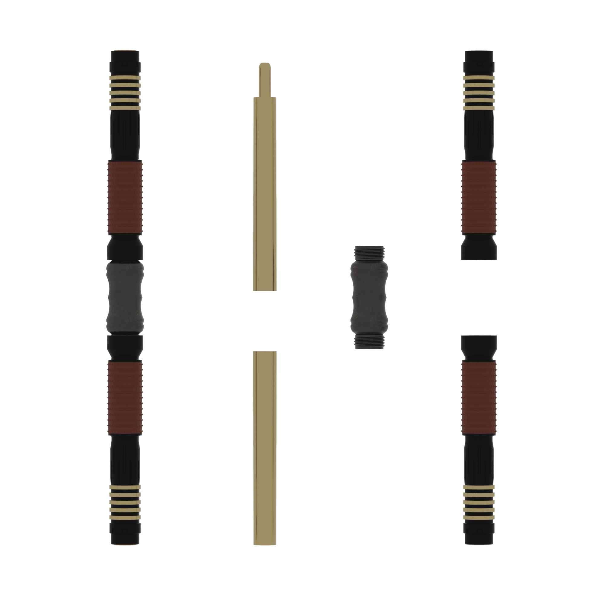 Print in Place Double Lightsaber 8 3d model