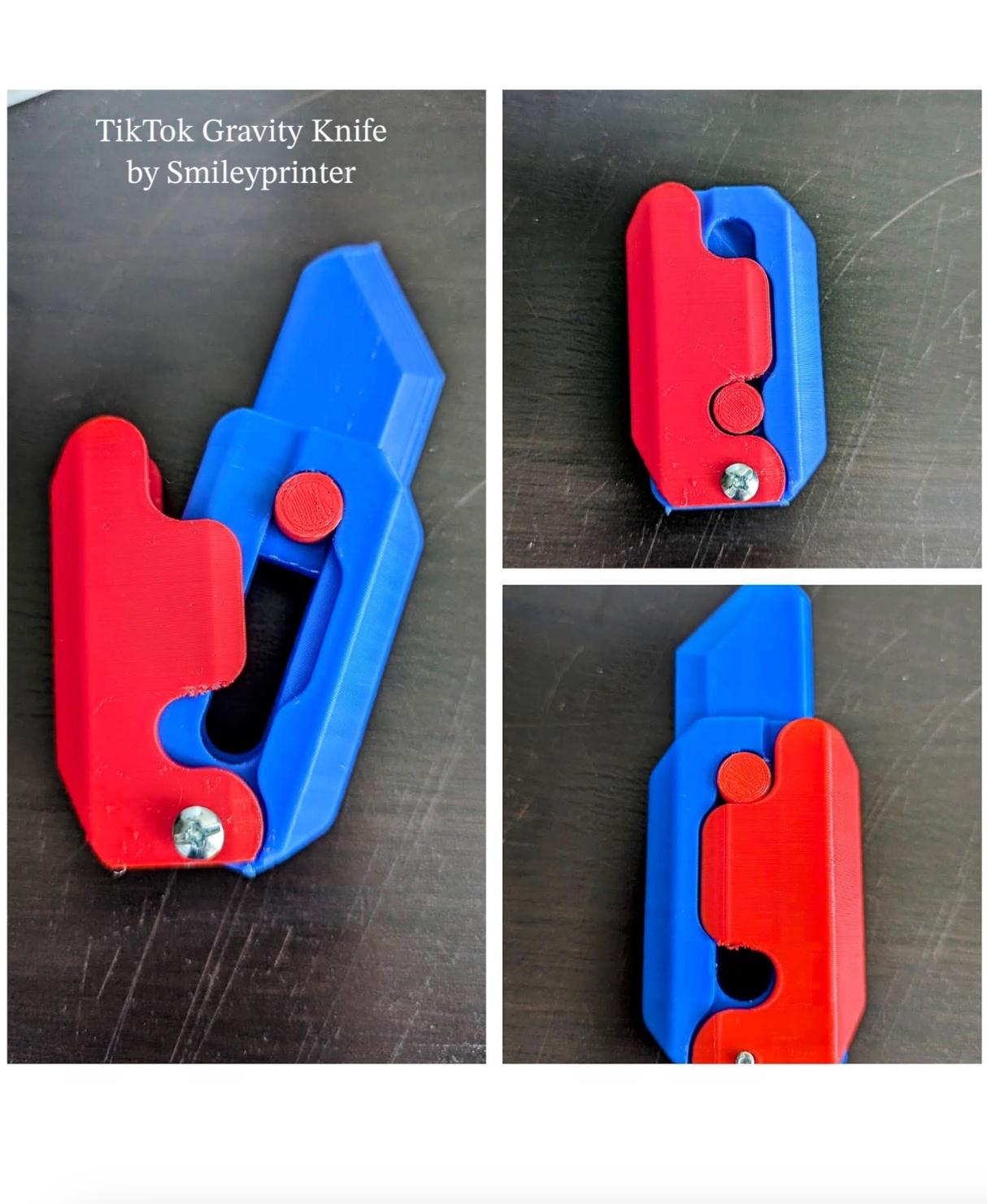 TikTok Gravity Knife Fidget Toy - Aite, this is pretty cool 😎 - 3d model