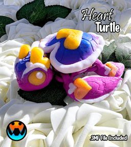 Heart Turtle, Hearturtle 3d model