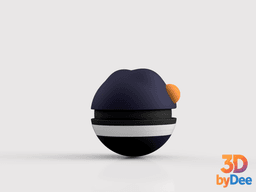 Croagunk Poke Ball 3d model