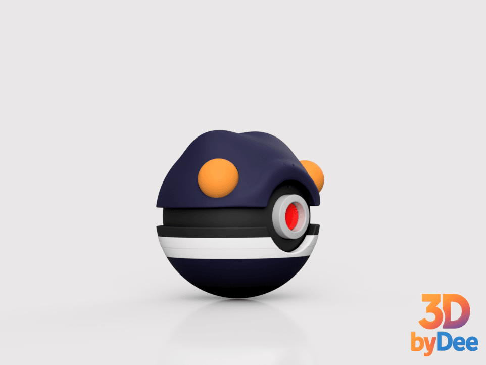 Croagunk Poke Ball 3d model