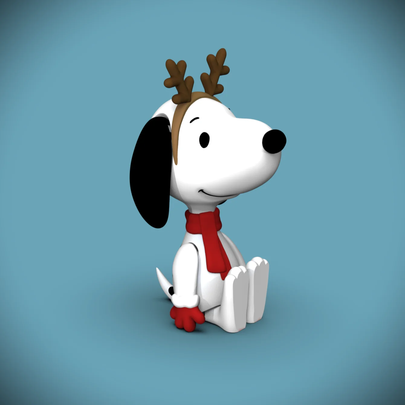 MULTICOLOR Holiday FLEXI Snoopy -Keychain/Bag Dangle/Ornament 3d model
