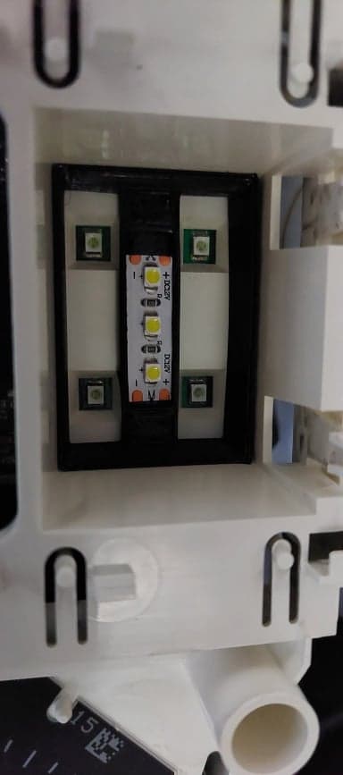 Ford Display Backlight - LED Strip holder 3d model