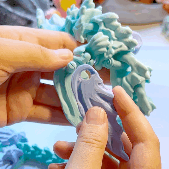 Water Element Dragon: Mizu 3d model