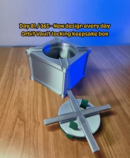 Orbit Vault locking keepsake box 3d model