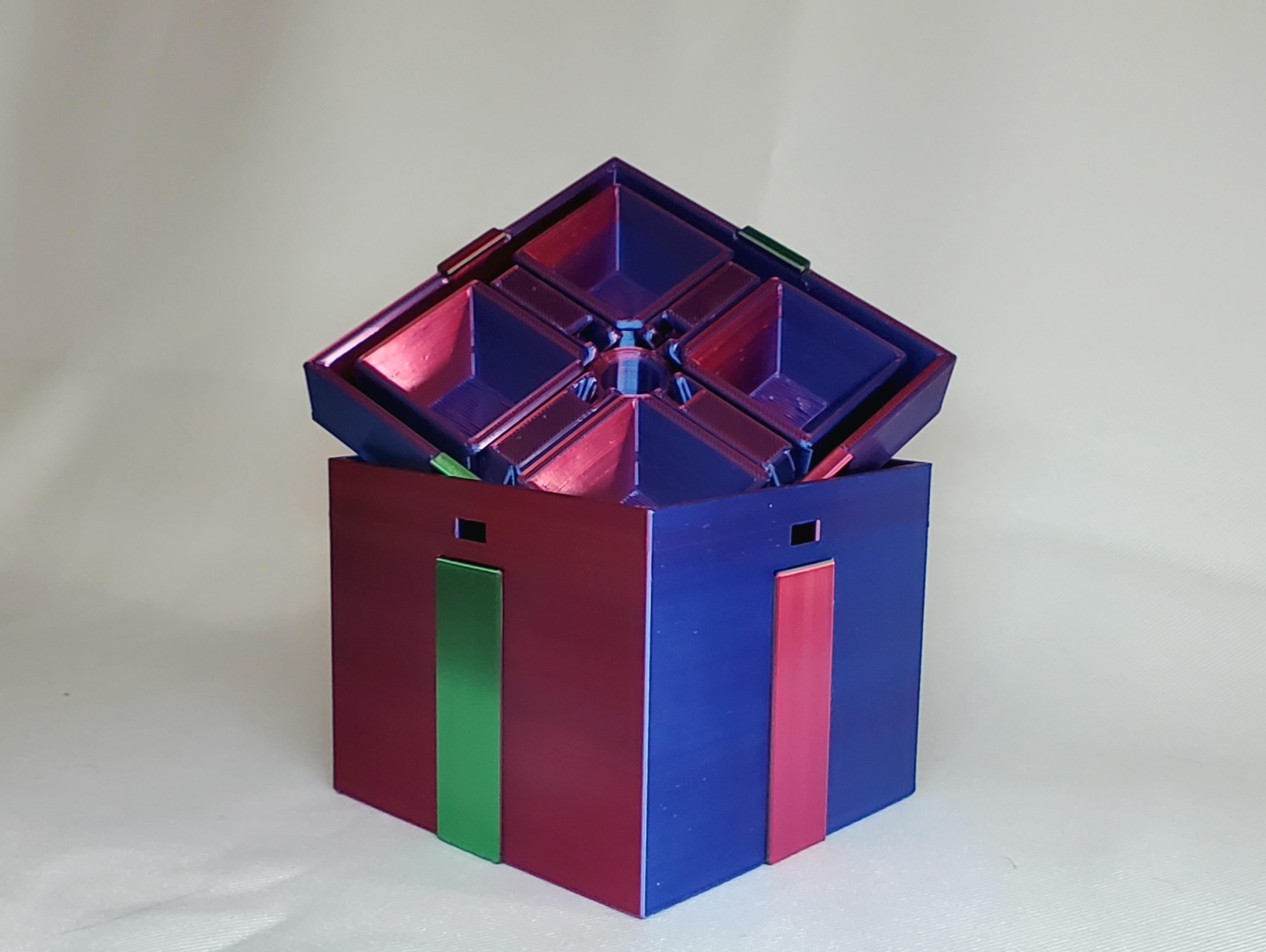 Gift Box #4 - Quantum gift box! What's inside? Doesn't matter, as the box itself is a worthy gift alone ; ) - 3d model