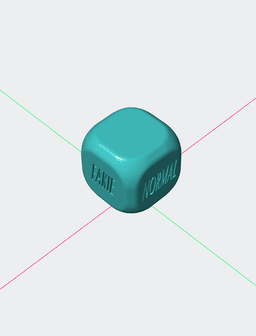 Skate dice SK8, dices with your logo 3d model
