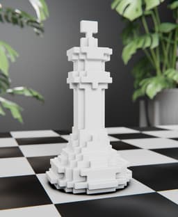 Voxel King | Chess King 3d model