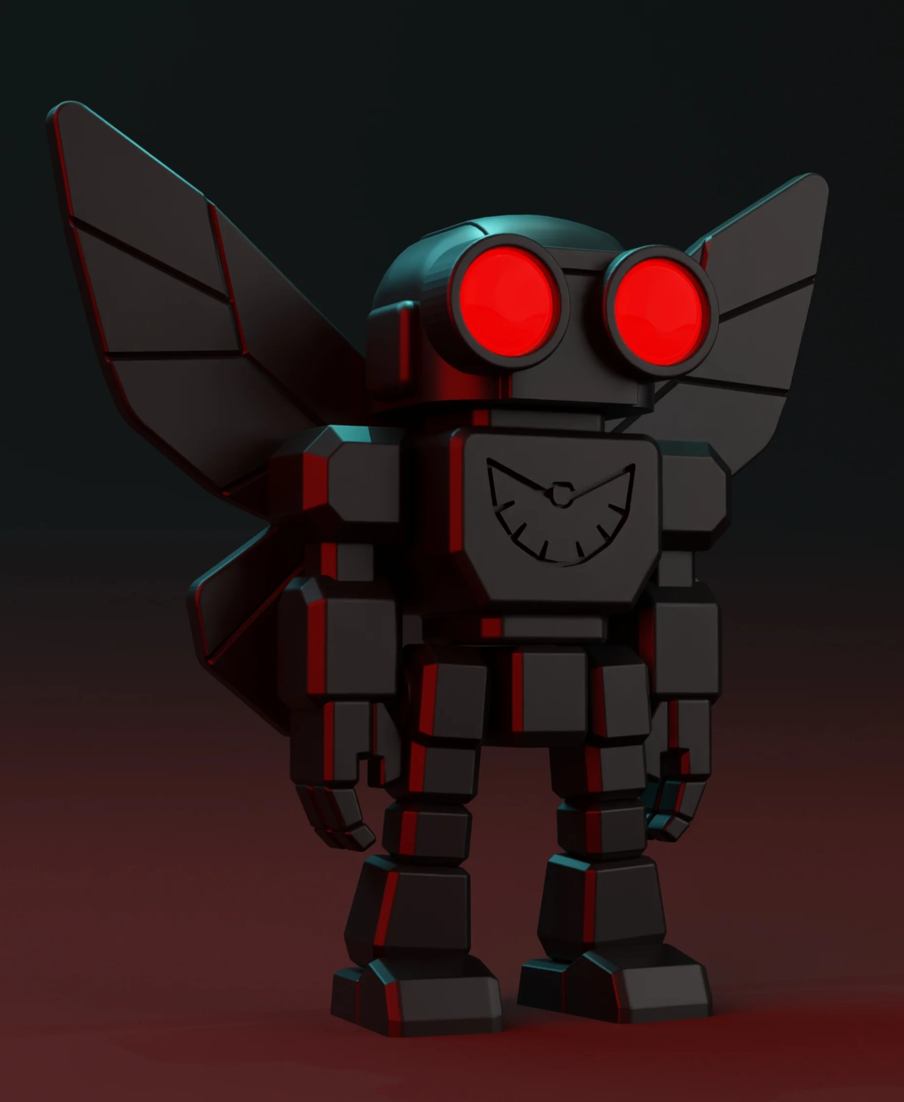 Nocturne — Cryptid Mothman ModBot (Halloween Release) 3d model