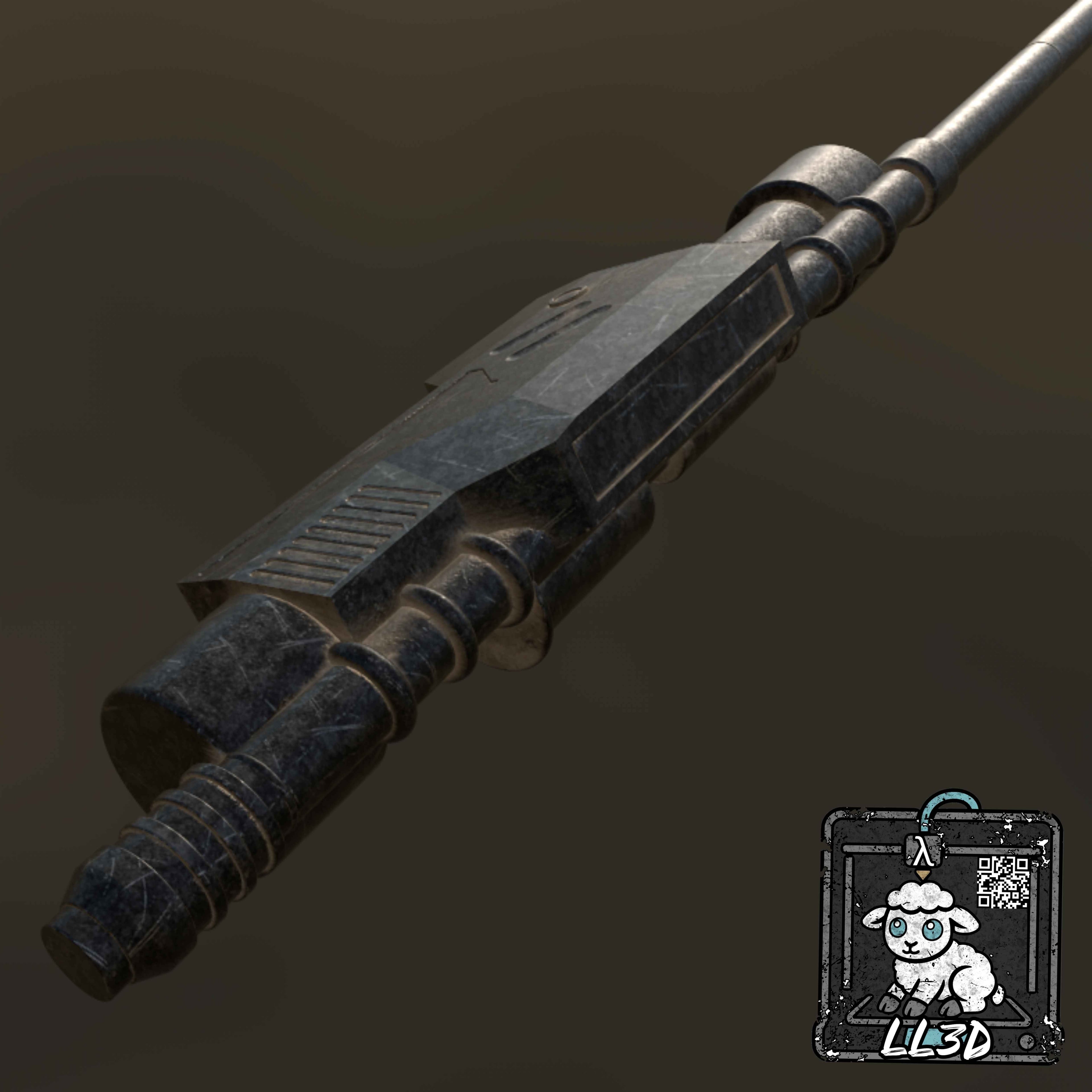 Boushh Electro Staff 3d model