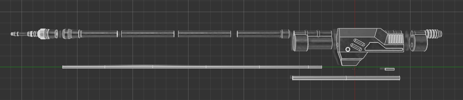 Boushh Electro Staff 3d model