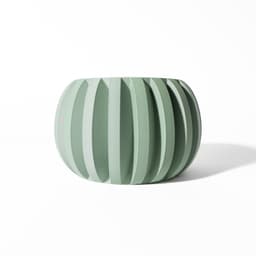 The Jone Planter Pot with Drainage Tray & Stand: Modern and Unique Home Decor for Plants 3d model