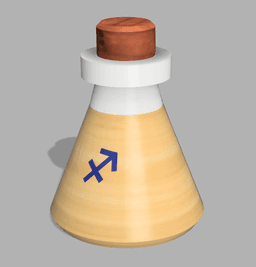 Stash Potion + Keychain (Sagittarius) 3d model