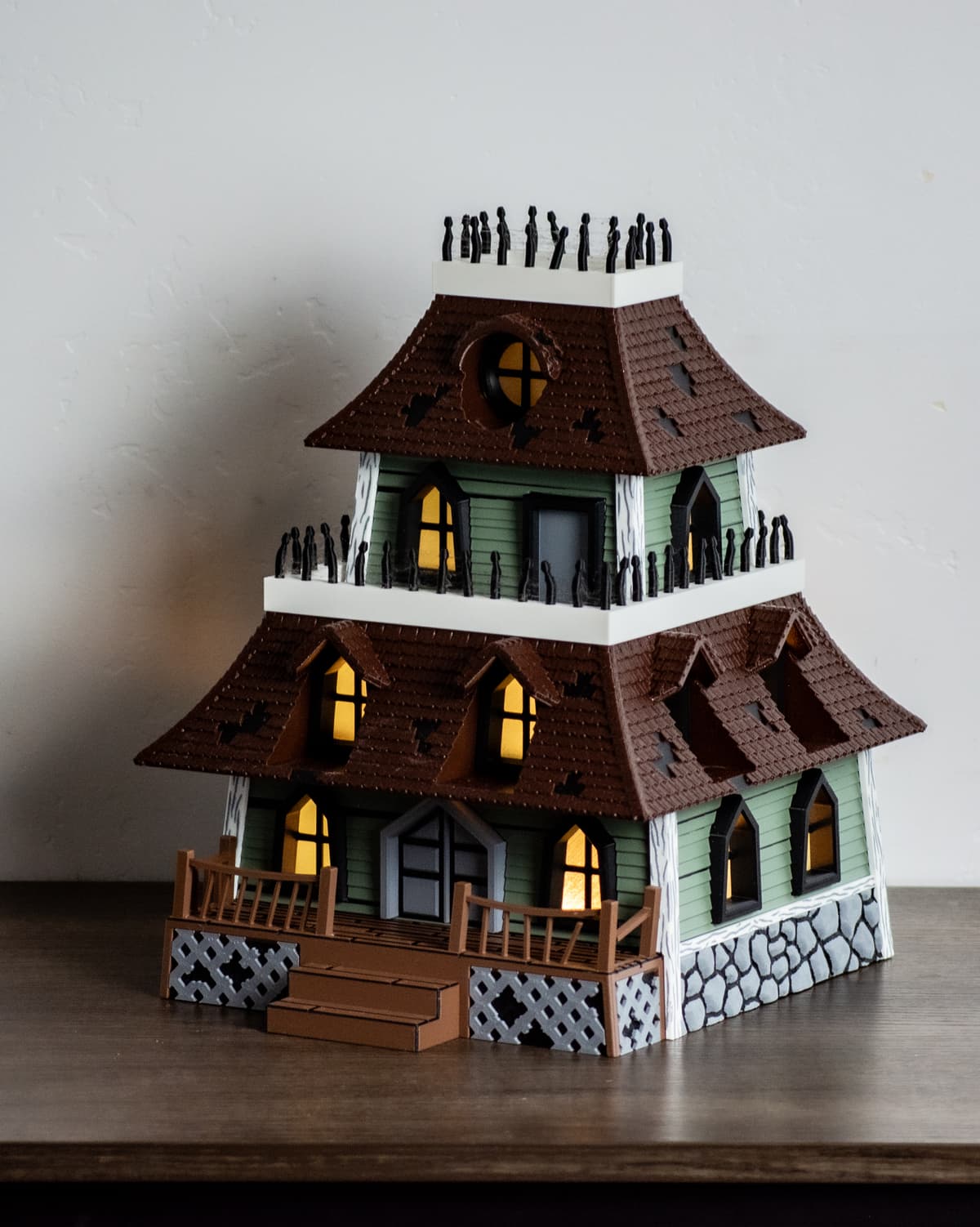 Haunted House Lamp - Halloween House Light - AMS Optional
