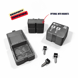 BAMBULAB P2 + H2 SERIES HOTEND BOX / NOZZLE BOX / PRINTER ACCESSORIES / ORGANIZER / GRIDFINITY 3d model