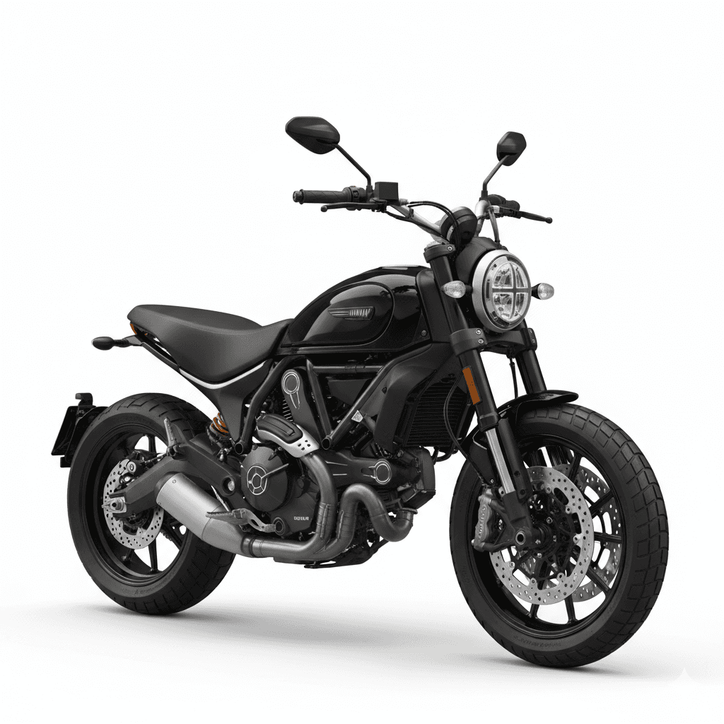 Ducati Scrambler Nightshift Retro Motorcycle 3d model